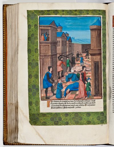 Révolte des Iduméens contre Rome en massacrant les grands prêtres Ananus et Jésus, 68 après J.-C. - French School