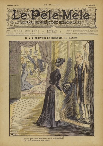 Il y a recevoir et recevoir. Illustration pour Le Pêle-Mêle - French School