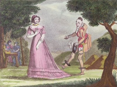 Illustration pour Riquet à la Houppe, conte de fées par Charles Perrault, c.1820-30 - French School