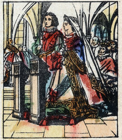 Illustration du conte de Charles Perrault « Cendrillon ou La Petite Pantoufle de verre ». Gravure sur bois d