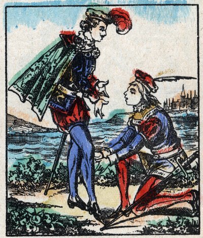 Illustration du conte « Les Aventures de Grand Flandrin » Gravure sur bois de l