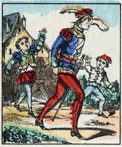 Illustration du conte « Les Aventures de Grand Flandrin » Gravure sur bois d