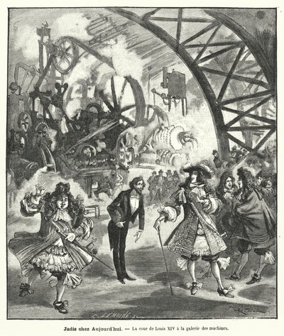 Visite imaginaire du Roi Louis XIV et de sa cour au Pavillon des Machines à l