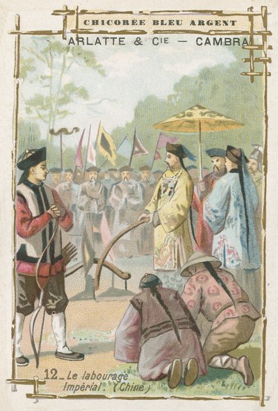 Cérémonie impériale de labour, Chine - French School
