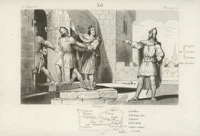 Emprisonnement de Charles le Simple, roi de Francie occidentale, 923 - French School
