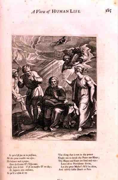 En présence de la mort, illustration du poème 