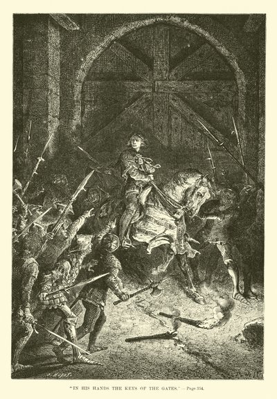 Dans ses mains les clés des portes - French School