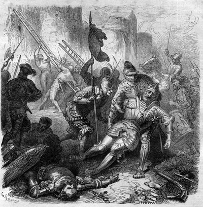 Bataille contre Henri IV du Saint-Empire romain germanique le 14 octobre - French School