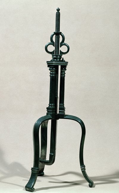 Instrument pour trépanation, similaire à celui illustré par Ambroise Paré, 16e-17e siècle - French School