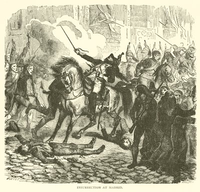 Insurrection à Madrid (gravure) - French School