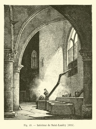 Intérieur de Saint-Landry, 1825 - French School
