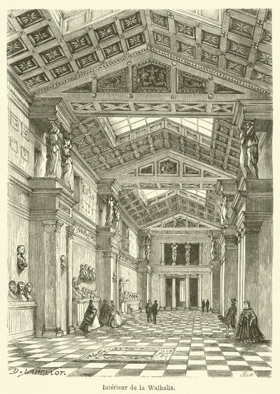 Intérieur de la Walhalla - French School