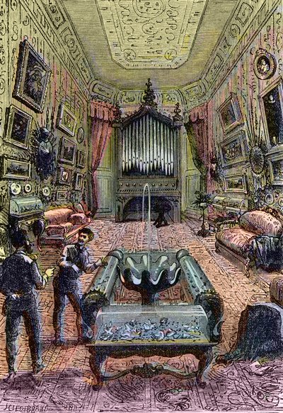 Intérieur du Nautilus, illustration de 
