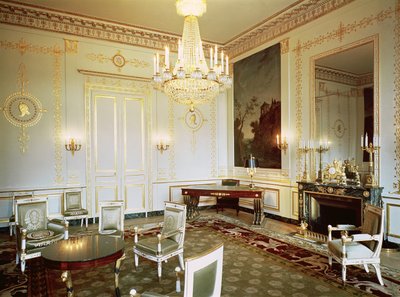 Intérieur du Salon Vert dans l