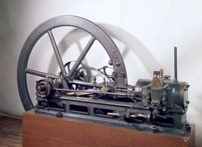 Moteur à combustion interne conçu par Étienne Lenoir (1822-1900) 1860 - French School