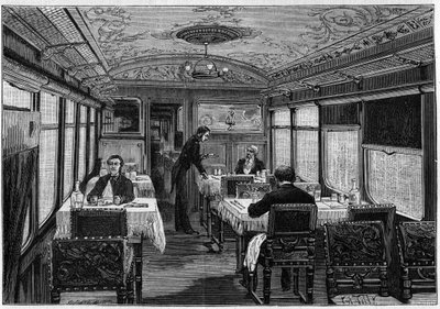 Vue intérieure de la salle à manger de l