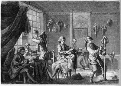 Vue intérieure de la boutique d