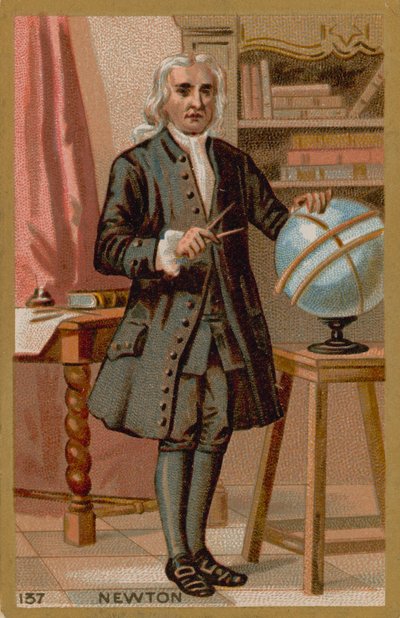 Isaac Newton, physicien anglais des 17e-18e siècles - French School