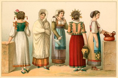 Costume italien - French School