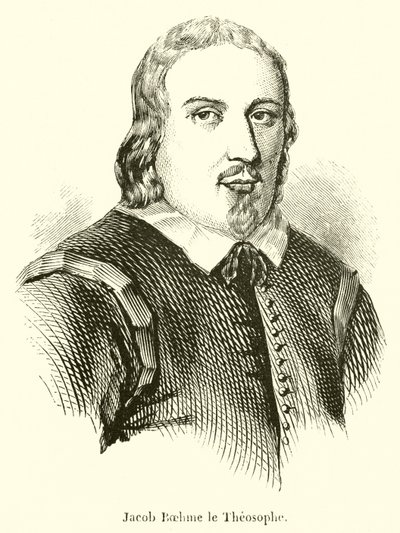 Jacob Boehme le Theosophe (engraving) - French School