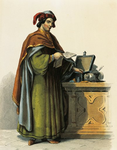 Jacques Coeur (c.1395-1456), marchand français - French School