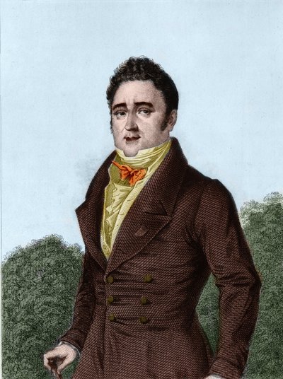 Jacques Laffitte (1767-1844), banquier et homme politique français - gravure dans « Histoire de la vie politique et privée de Louis Philippe » - French School