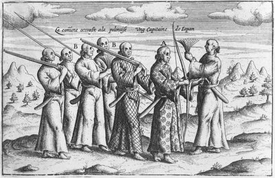 Noble japonais avec escorte, c.1660 - French School
