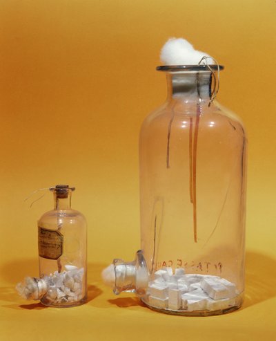 Bocal utilisé par Louis Pasteur dans ses recherches (verre) - French School