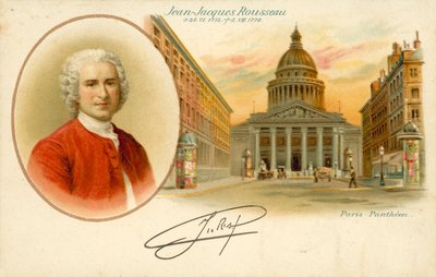 Jean-Jacques Rousseau, Panthéon de Paris - French School
