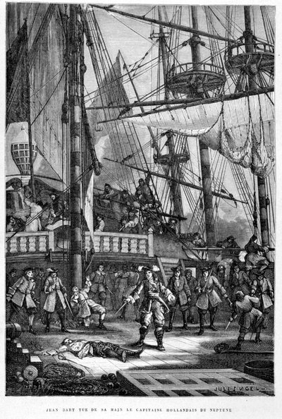 Jean Bart tue le capitaine hollandais de Neptune de sa main - dans « L