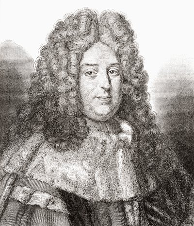 Jean Bouhier, 1673 - 1746. Magistrat français, jurisconsulte, historien, traducteur, bibliophile et érudit. De Les Heures Libres publié en 1908. - French School