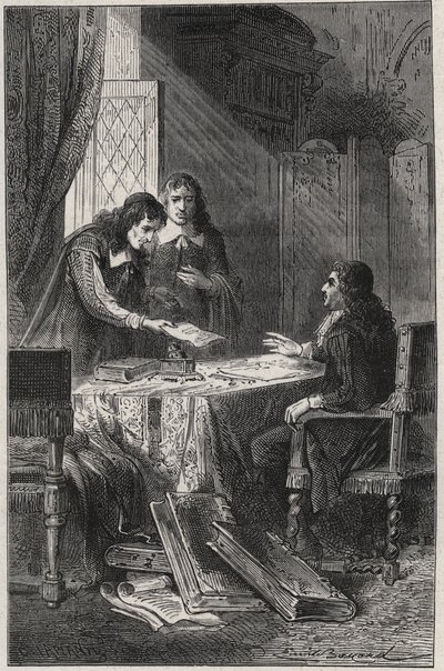 Jean Chapelain (1595-1674) poète et critique littéraire français et Pierre Costar (1603-1660) ont donné à Jean-Baptiste Colbert (1619-1683) une liste d