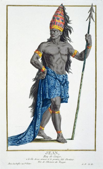 Jean, roi du Congo, gravé par Pierre Duflos (1742-1816), 1780 - French School