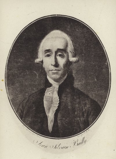 Jean Sylvain Bailly, astronome, mathématicien et homme politique révolutionnaire français (lithographie) - French School