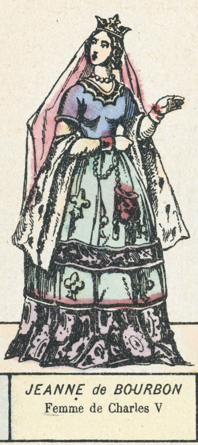 Jeanne de Bourbon, Femme de Charles V - French School