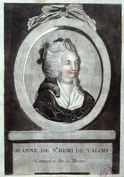 Jeanne de Valois-Saint-Remy (1756-91), comtesse de La Motte, vers 1786 - French School