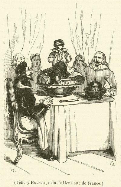 Jeffery Hudson, nain de Henriette de France - French School