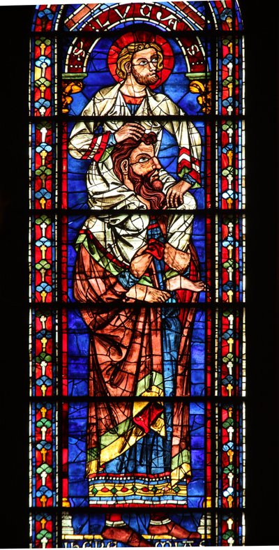 Jérémie avec Saint Luc sur ses épaules - French School