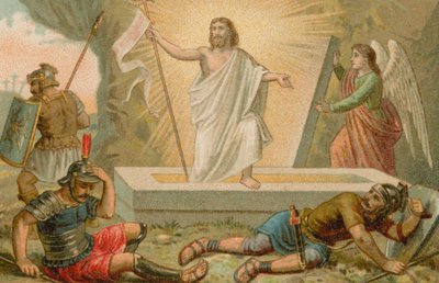 Jésus-Christ sortant de son tombeau - French School