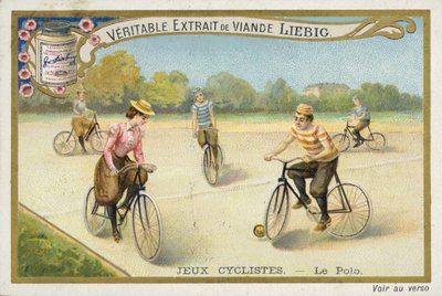 Jeux cyclistes, jouer au polo - French School