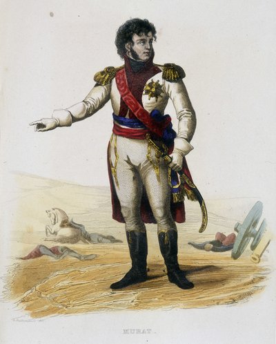Joachim Murat (Gioacchino Murat) (1767-1815), Maréchal de France et Roi de Naples - dans "Plutarque Français" - French School