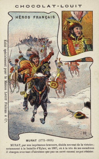 Joachim Murat, général français (chromolitho) - French School