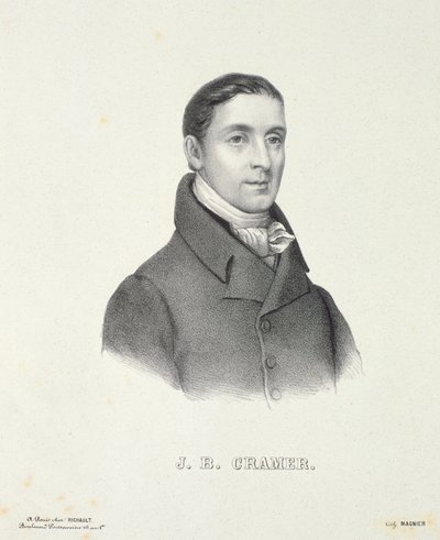 Johann Baptist Cramer (1771-1858) gravé par Magnier - French School