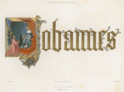 Jean, Duc de Berry - French School