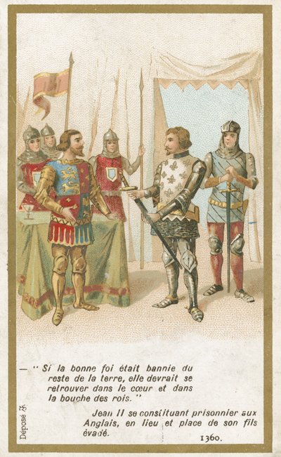 Jean II, roi de France, prisonnier des Anglais, 1360 - French School