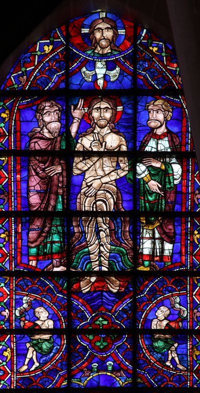 Baptême dans le Jourdain - French School