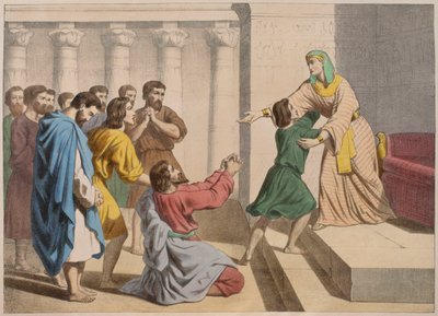 Joseph se fait reconnaître par ses frères, illustration du catéchisme L