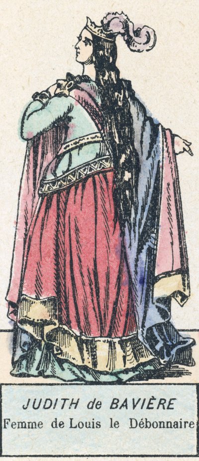 Judith de Bavière, femme de Louis le Débonnaire - French School