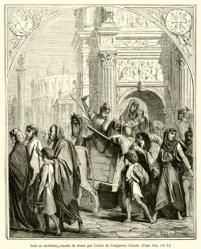 Juifs et chrétiens chassés de Rome par l
