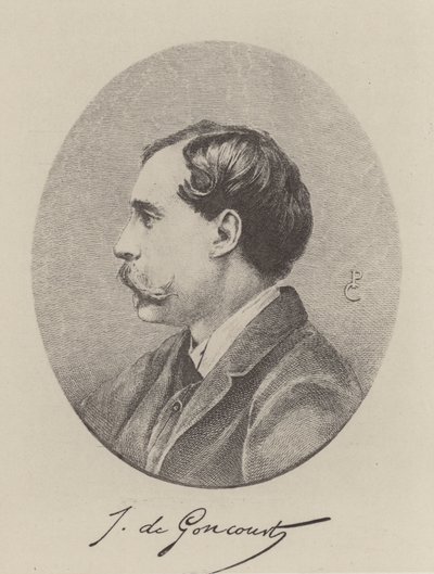 Jules de Goncourt, romancier français (gravure) - French School